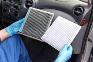 cabin air filter covered