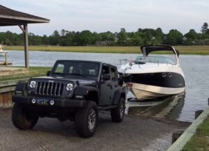 tow jeep boat wrangler